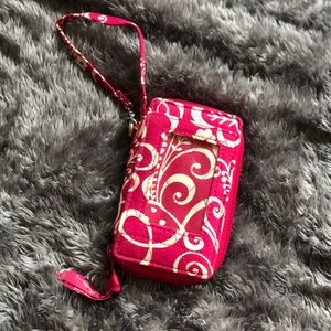 Pink Vera Bradley wristlet